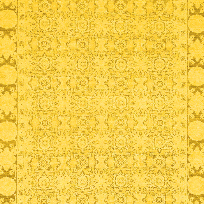 Machine Washable Abstract Yellow Modern Rug, wshabs3701yw