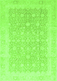 Abstract Green Modern Rug, abs3702grn