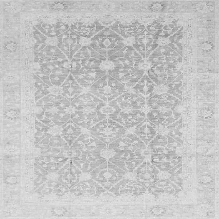 Square Abstract Gray Modern Rug, abs3702gry