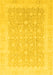 Abstract Yellow Modern Rug, abs3702yw