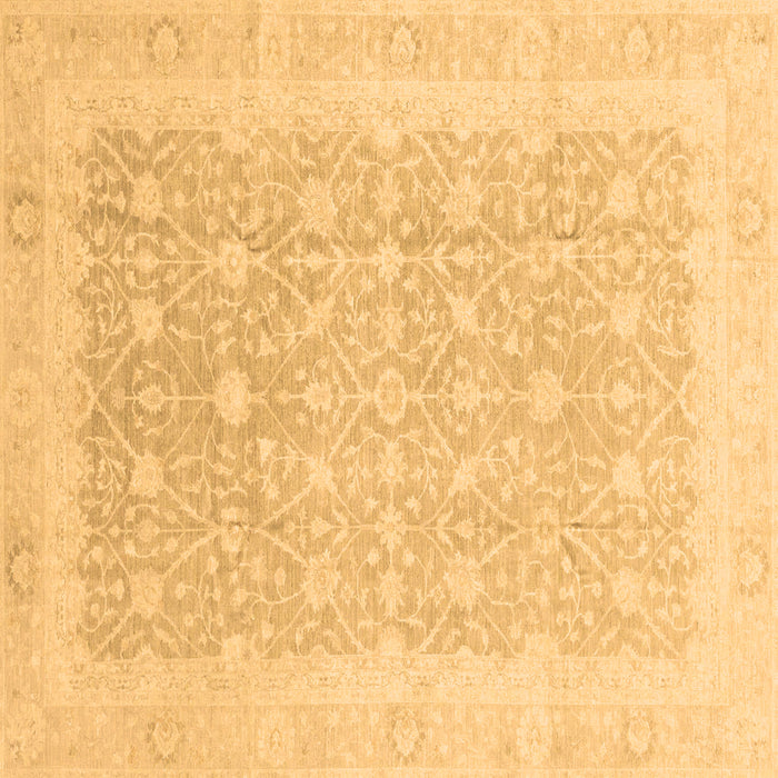 Square Abstract Brown Modern Rug, abs3702brn