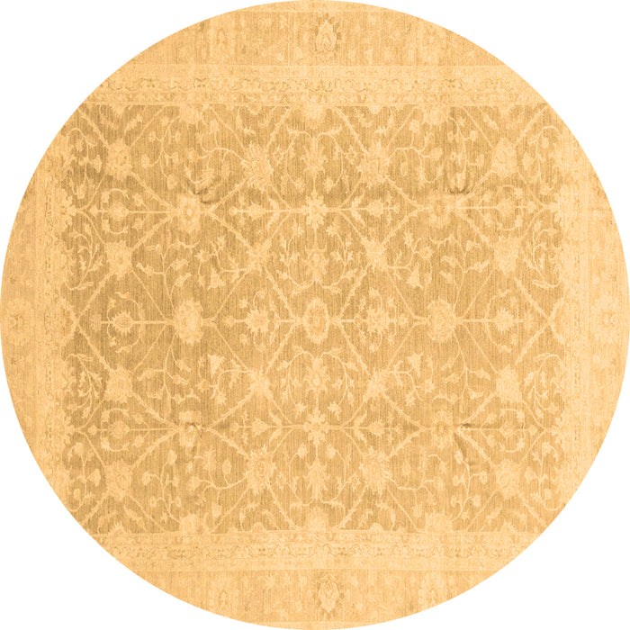 Round Machine Washable Abstract Brown Modern Rug, wshabs3702brn