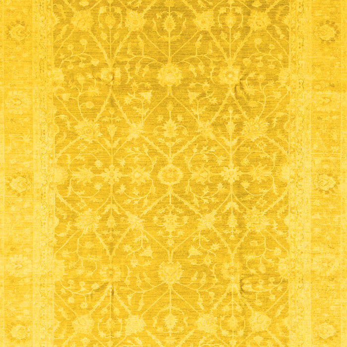 Machine Washable Abstract Yellow Modern Rug, wshabs3702yw