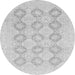 Round Oriental Gray Traditional Rug, abs3703gry