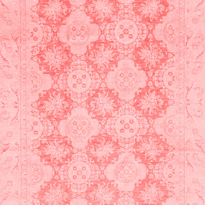 Machine Washable Oriental Red Traditional Rug, wshabs3703red