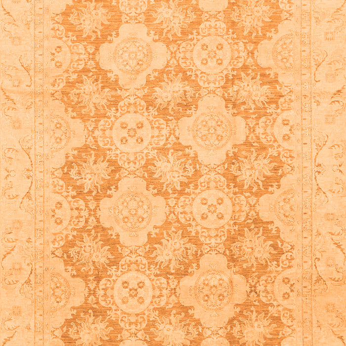 Oriental Orange Traditional Rug, abs3703org
