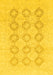 Machine Washable Oriental Yellow Traditional Rug, wshabs3703yw