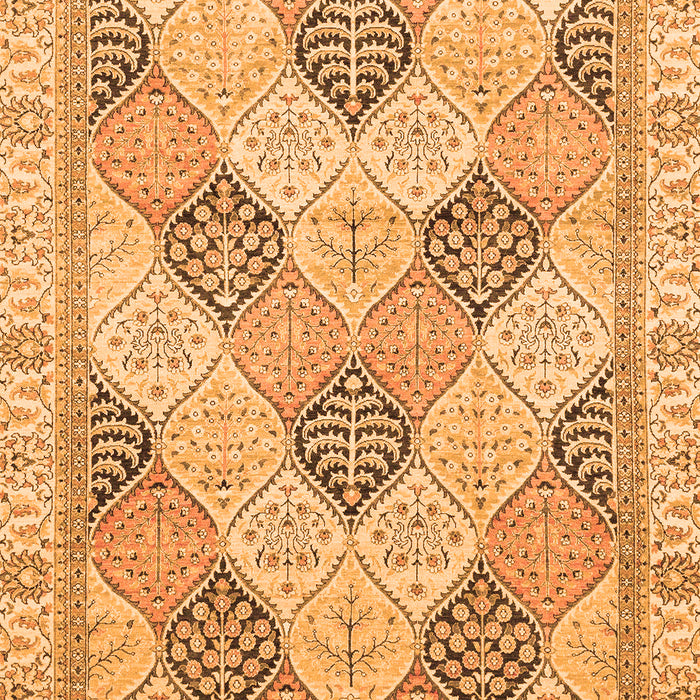 Machine Washable Abstract Orange Modern Area Rugs, wshabs3704org