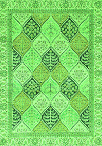 Abstract Green Modern Rug, abs3704grn