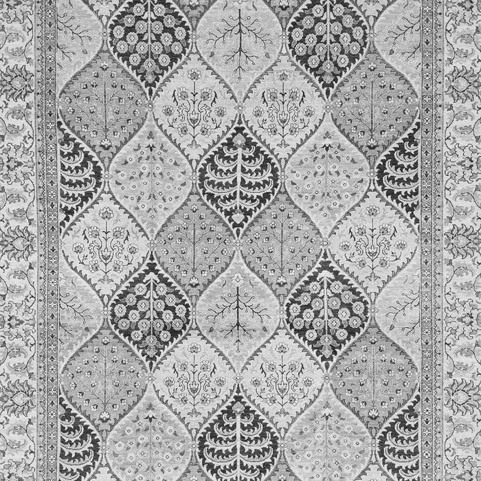 Machine Washable Abstract Gray Modern Rug, wshabs3704gry