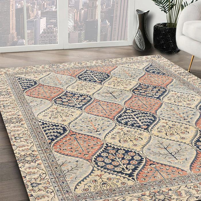 Abstract Rose Purple Modern Rug in Family Room, abs3704