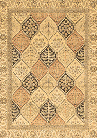 Abstract Brown Modern Rug, abs3704brn