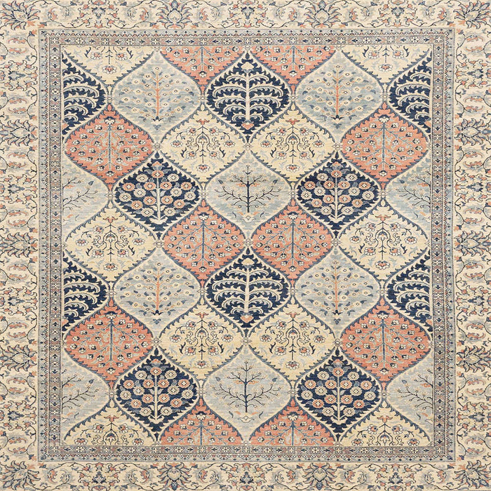 Square Abstract Rose Purple Modern Rug, abs3704