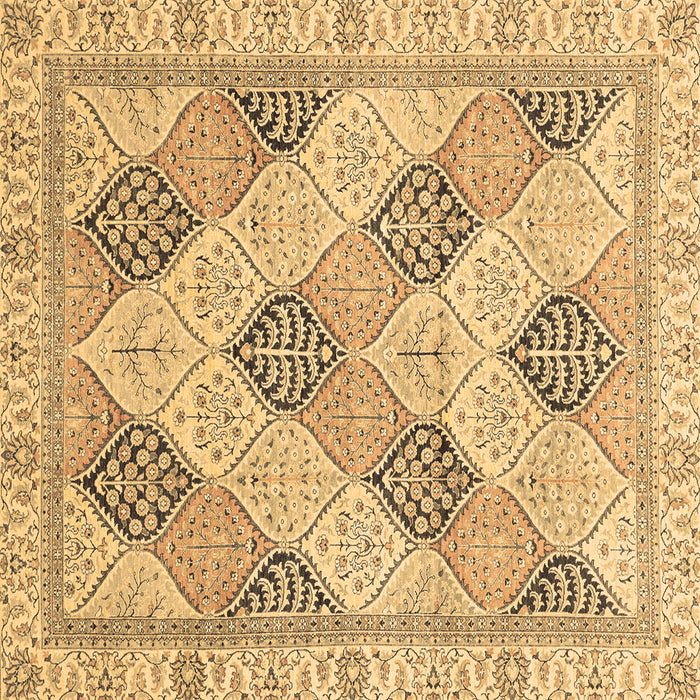 Square Abstract Brown Modern Rug, abs3704brn