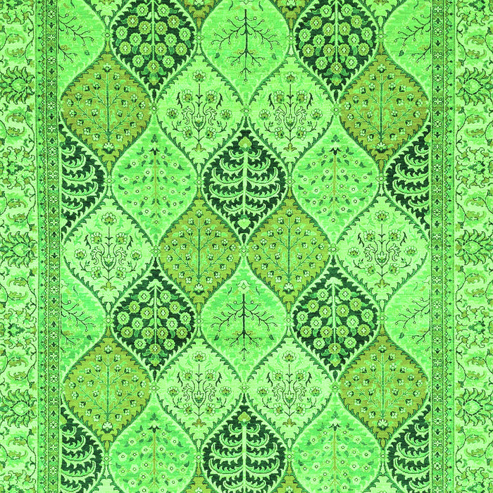 Machine Washable Abstract Green Modern Area Rugs, wshabs3704grn