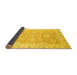 Sideview of Oriental Yellow Traditional Rug, abs3705yw