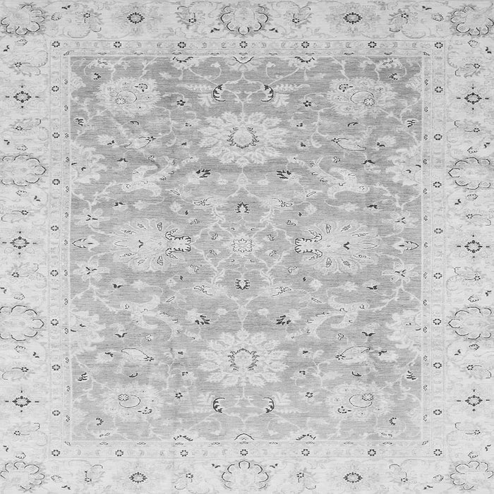 Square Oriental Gray Traditional Rug, abs3705gry