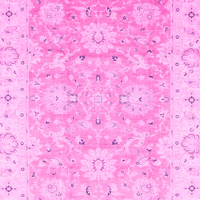 Machine Washable Oriental Pink Traditional Rug, wshabs3705pnk