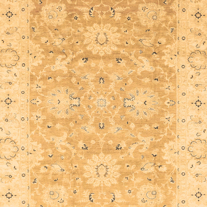 Machine Washable Oriental Brown Traditional Rug, wshabs3705brn