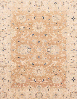 Abstract Deep Peach Orange Oriental Rug, abs3705