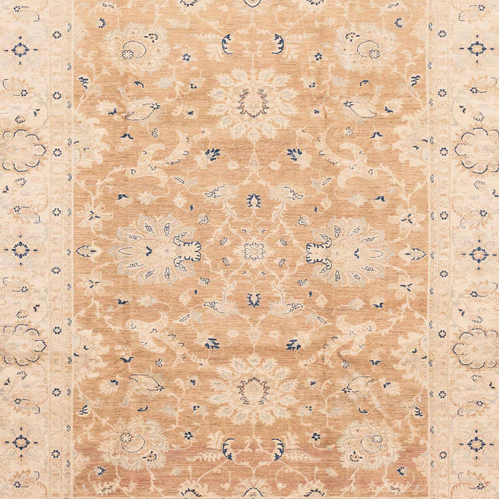 Machine Washable Abstract Deep Peach Orange Rug, wshabs3705