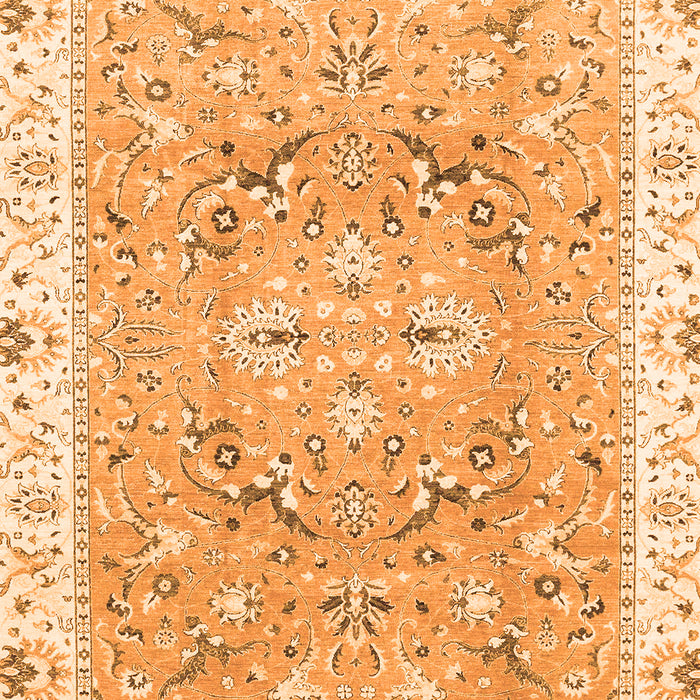 Abstract Orange Modern Rug, abs3706org