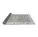 Sideview of Abstract Gray Modern Rug, abs3706gry