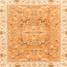 Square Abstract Orange Modern Rug, abs3706org