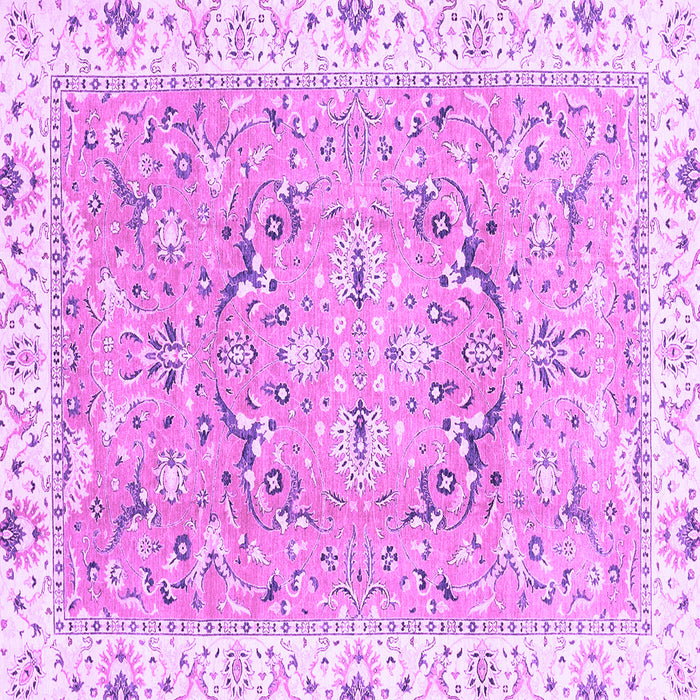 Square Machine Washable Abstract Purple Modern Area Rugs, wshabs3706pur