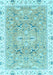 Machine Washable Abstract Light Blue Modern Rug, wshabs3706lblu