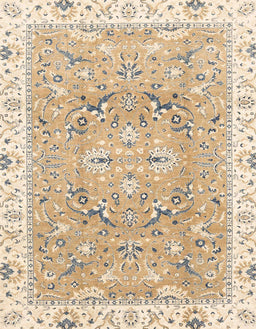 Abstract Deep Peach Orange Modern Rug, abs3706