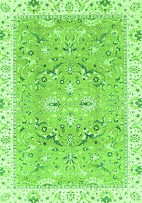 Abstract Green Modern Rug, abs3706grn