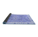 Sideview of Abstract Blue Modern Rug, abs3706blu