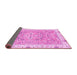 Sideview of Abstract Pink Modern Rug, abs3706pnk