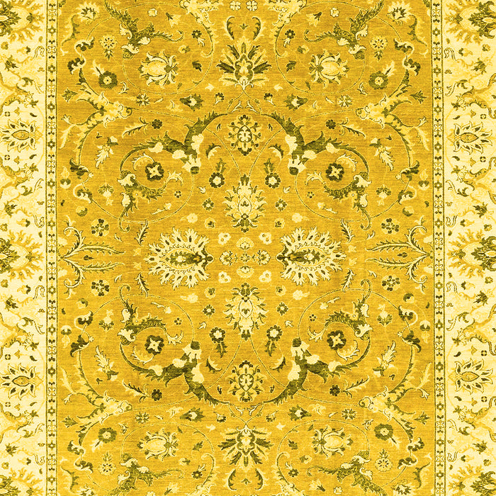 Abstract Yellow Modern Rug, abs3706yw