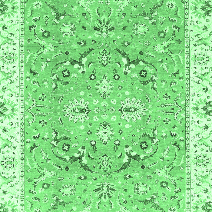 Machine Washable Abstract Emerald Green Modern Area Rugs, wshabs3706emgrn