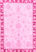 Abstract Pink Modern Rug, abs3707pnk