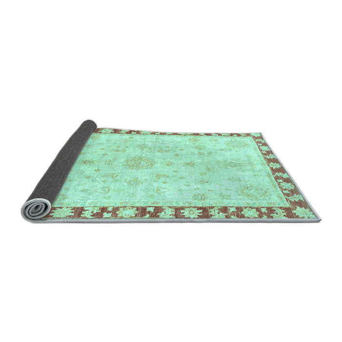 Sideview of Abstract Light Blue Modern Rug, abs3707lblu