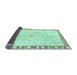 Sideview of Abstract Light Blue Modern Rug, abs3707lblu