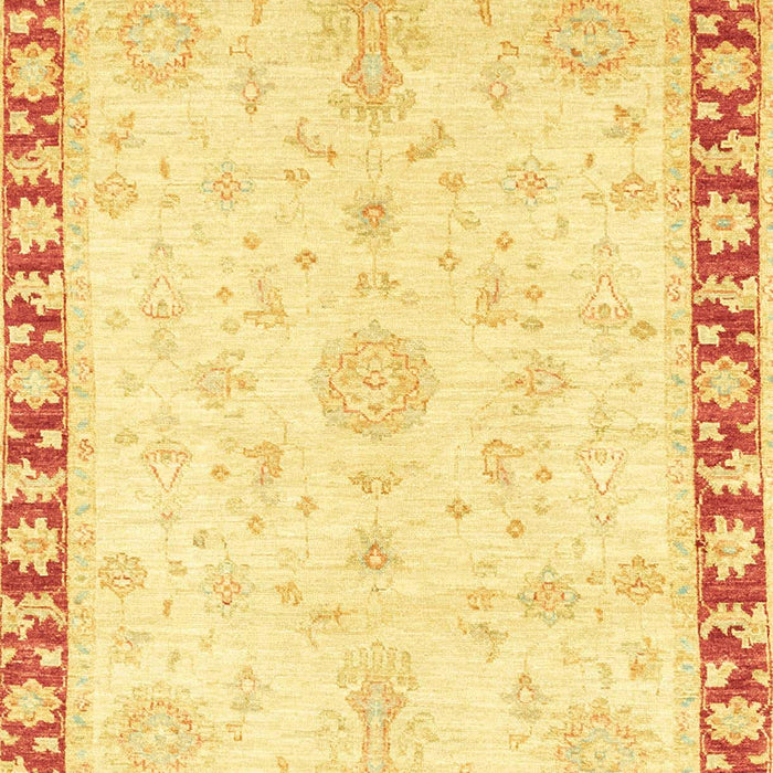 Machine Washable Abstract Orange Rug, wshabs3707