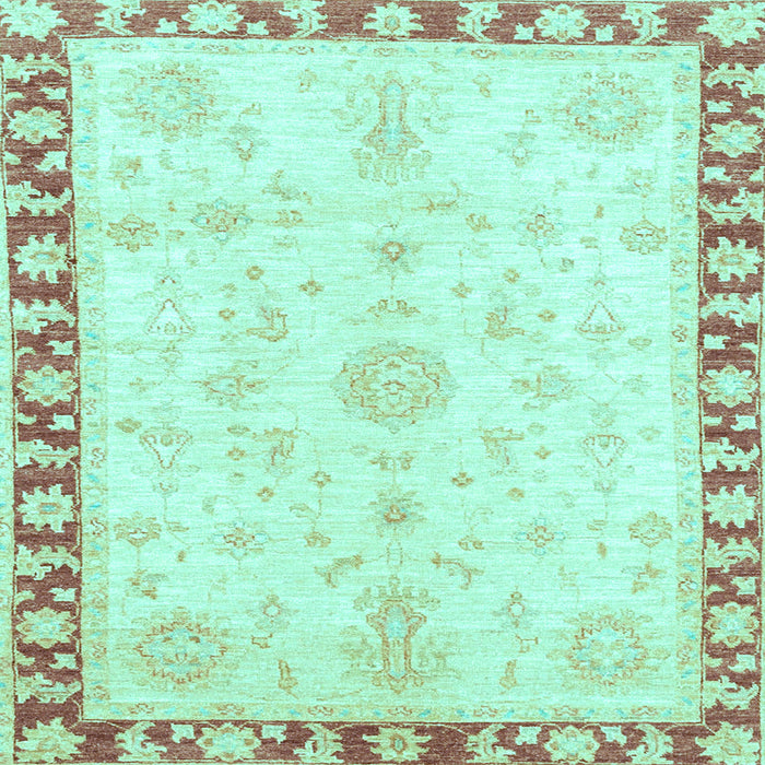 Square Abstract Light Blue Modern Rug, abs3707lblu