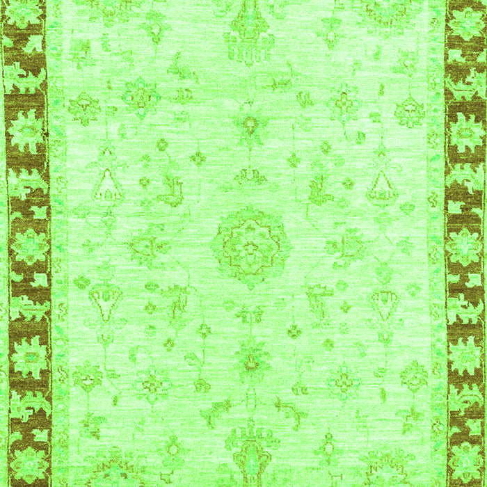 Machine Washable Abstract Green Modern Area Rugs, wshabs3707grn