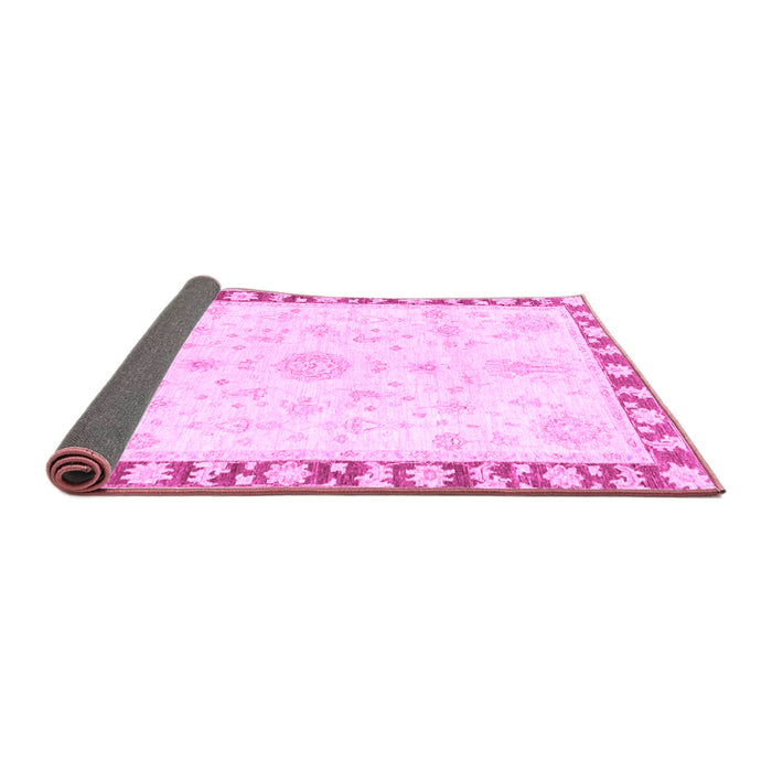 Sideview of Abstract Purple Modern Rug, abs3707pur