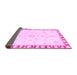 Sideview of Abstract Purple Modern Rug, abs3707pur