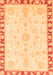 Abstract Orange Modern Rug, abs3707org