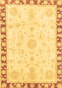 Abstract Brown Modern Rug, abs3707brn