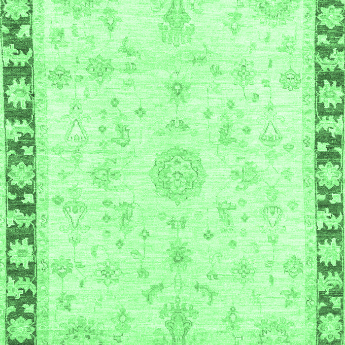 Machine Washable Abstract Emerald Green Modern Area Rugs, wshabs3707emgrn