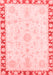 Abstract Red Modern Area Rugs