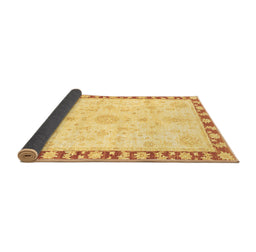 Sideview of Abstract Brown Modern Rug, abs3707brn