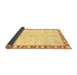 Sideview of Abstract Brown Modern Rug, abs3707brn